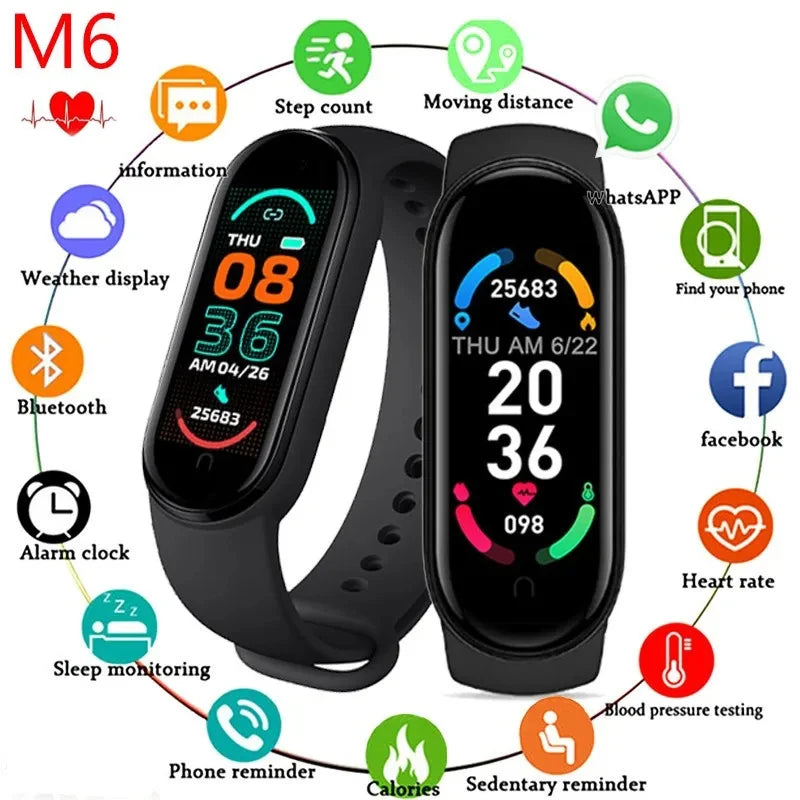 M6 Smart watch Men & Women for Android & iOS