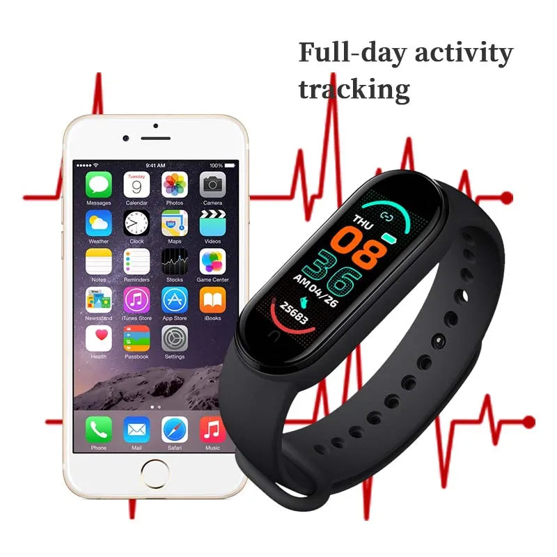 M6 Smart watch Men & Women for Android & iOS
